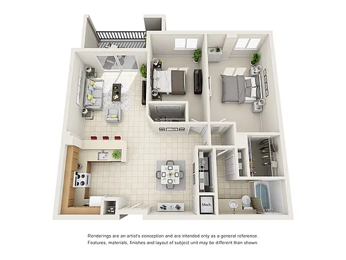 Floor plan B1 - Biltmore