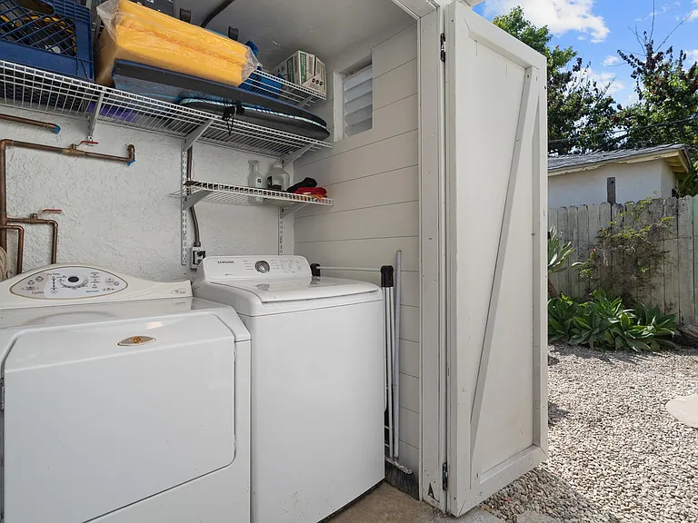 Secondary washer and dryer
