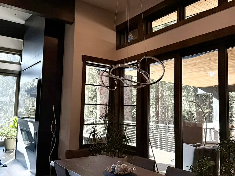 Dining room table for eight as well as ample counter seating ensures no matter how you enjoy your meals you have a place to sit.