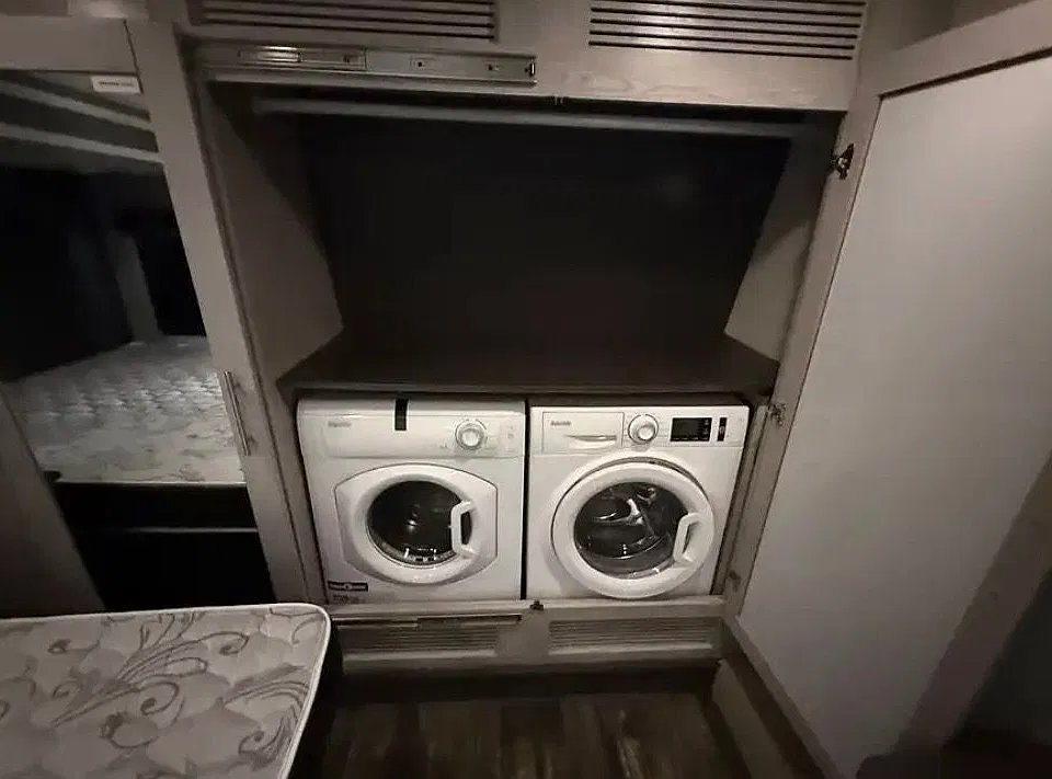 Washer & Dryer in bedroom
