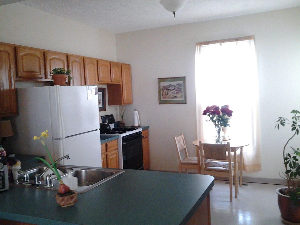 looking into kitchen from living room