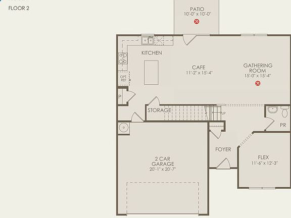 Rosella Floor Plan, Quick Move-In Home, Floor 1