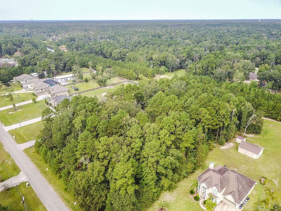 Aerial view of the two lots.