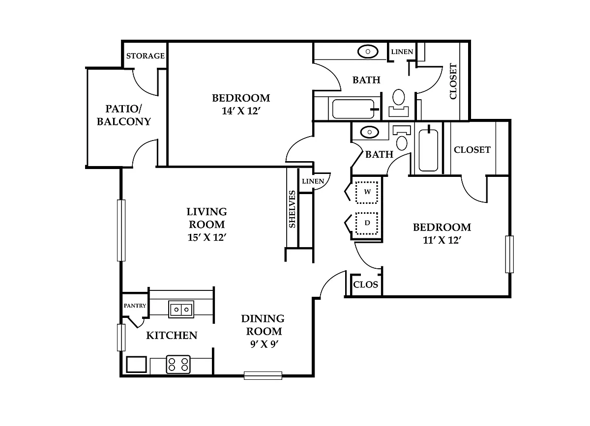Floor plan Willowbrook