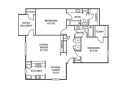 Floor plan Willowbrook