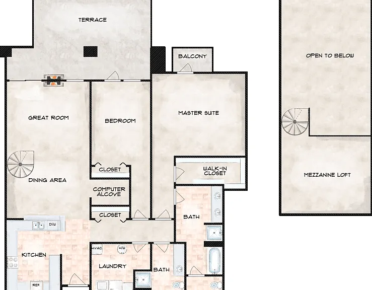 Camden Villa Floorplan Diagram
