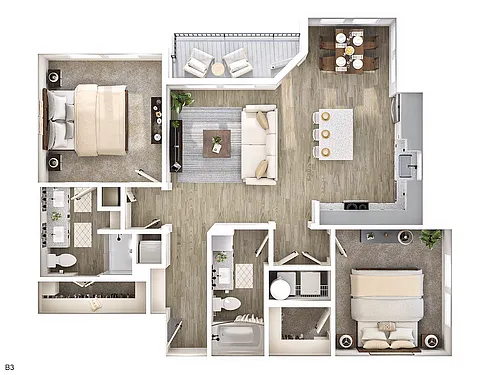Floor plan B3