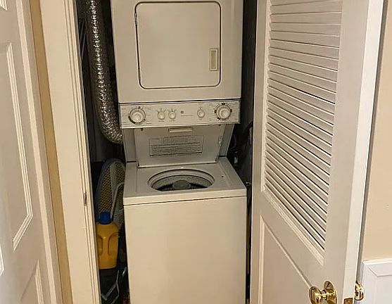 Dated Photo - Newer washer and dryer now occupy unit