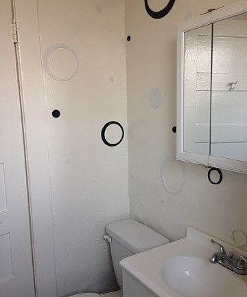 Bathroom (wall decorations have been removed)