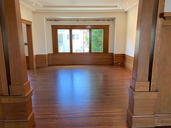 view from dining room to living room