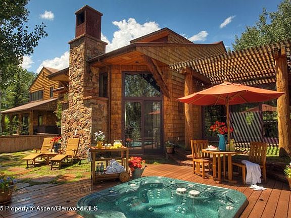 Spa and Patio on South Side of Home