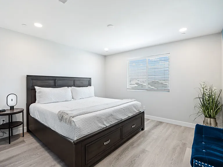 Bedroom 2 features a King-size Bed.