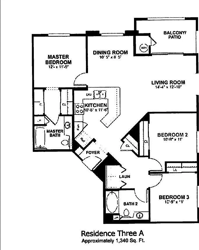 3 bed, 1340 sqft, $3,900 — Photo 3