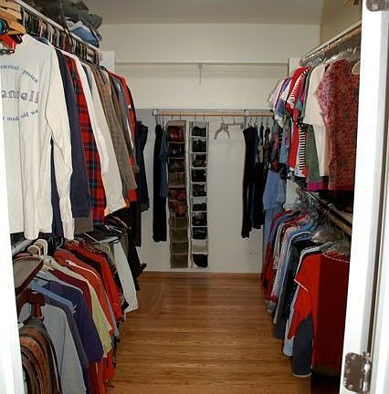 8 X 12 walkin closet.