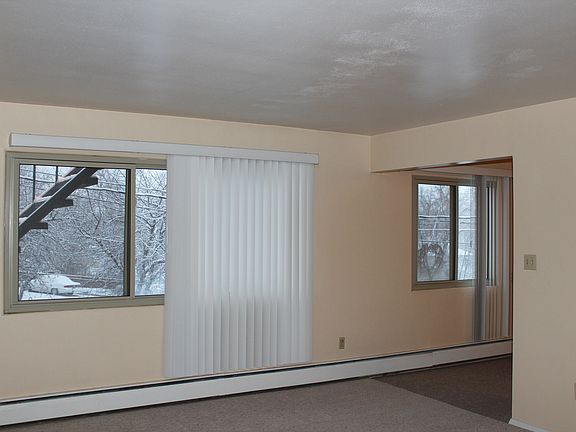 Living room and dining room windows