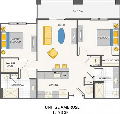 The Ambrose | 2 bed / 2 bath The Ambrose | 2 bed / 2 bath