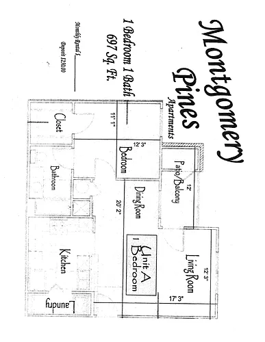 Floor plan 1 Bedroom