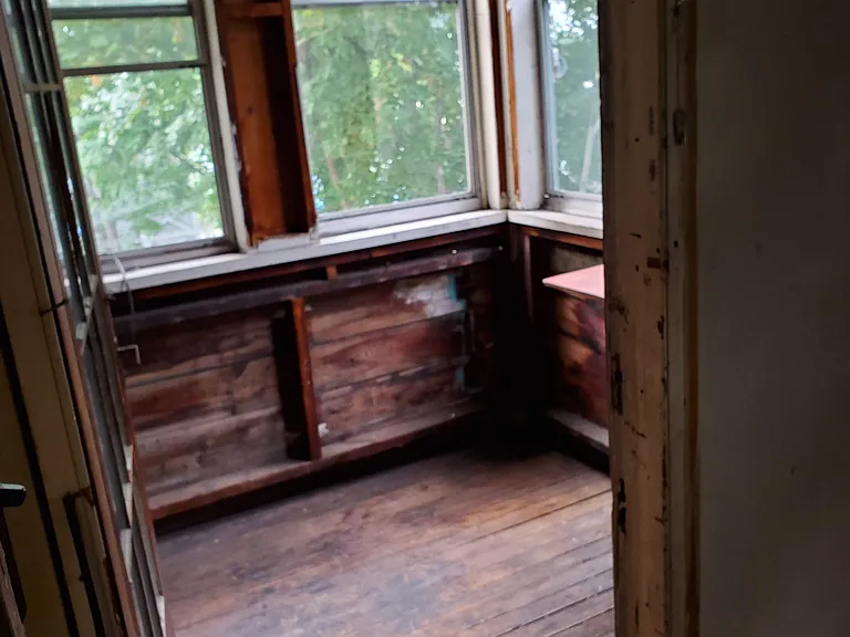 Unfinished back porch for extra storage