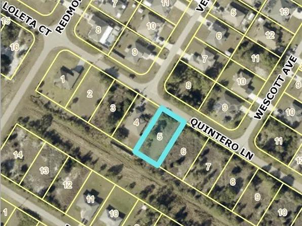 1908 QUINTERO LANE LOT 5, LEHIGH ACRES, FL 33972
