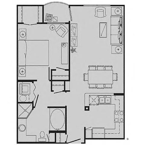 Floor plan A1 1B