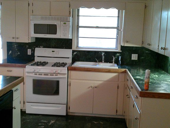 tile counters and floor