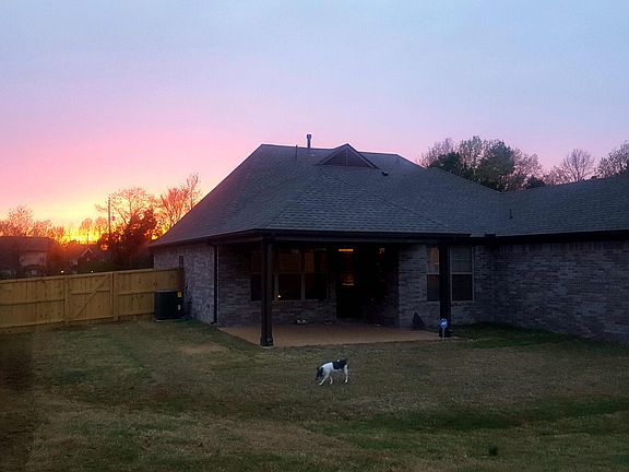 Large fenced in backyard
