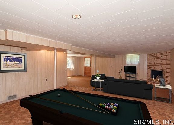 Recreation area basement