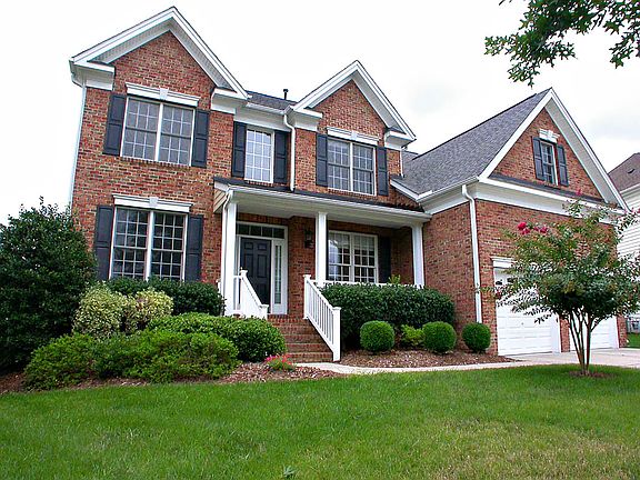 Side view of all brick front