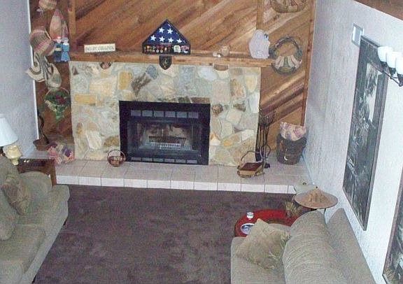 Living room vaulted cedar 