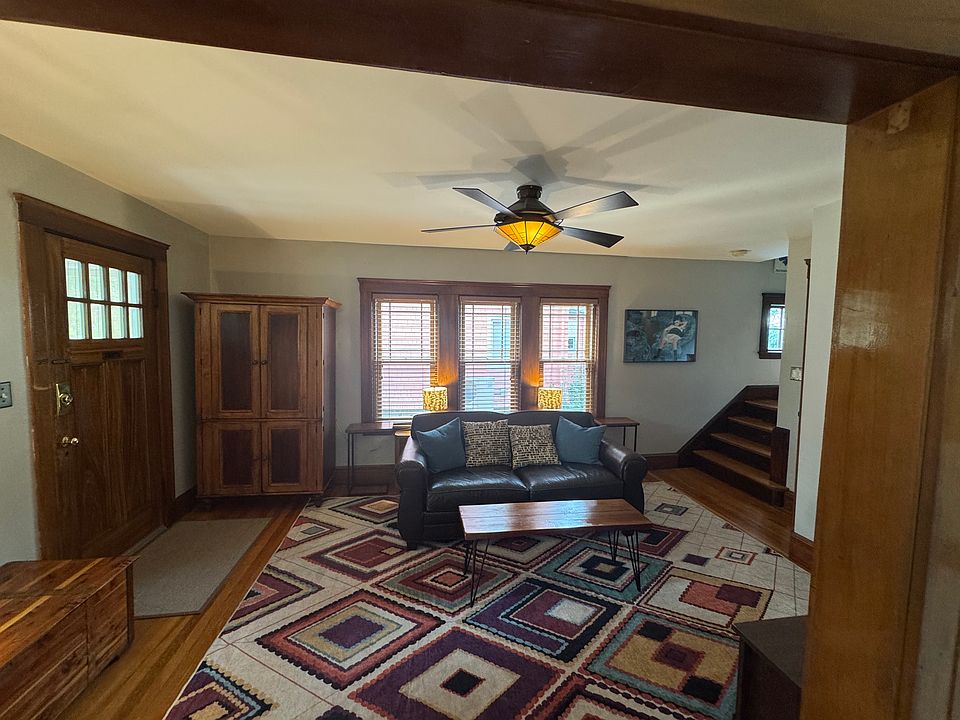 front door entrance to living room