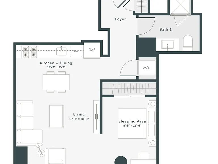 C3 floor plan 1400 Wabash