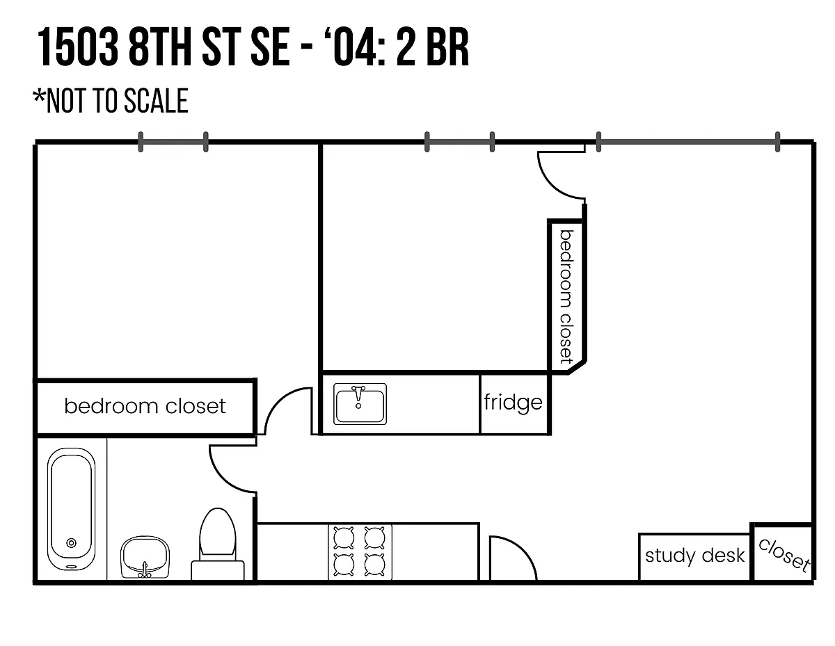 Floor plan 2 Bedroom