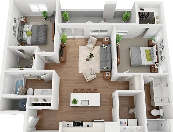 2 Bedroom | 2 Bath 2 Bedroom | 2 Bath