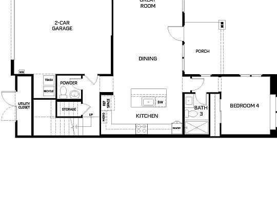 Residence 2, 1st Level, Floor Plan