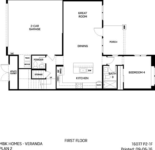 Residence 2, 1st Level, Floor Plan