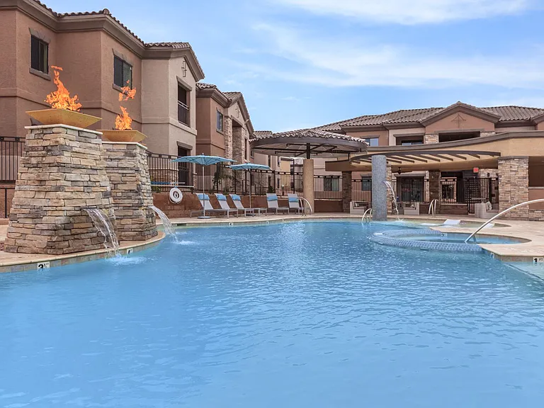 Resort style swimming pool