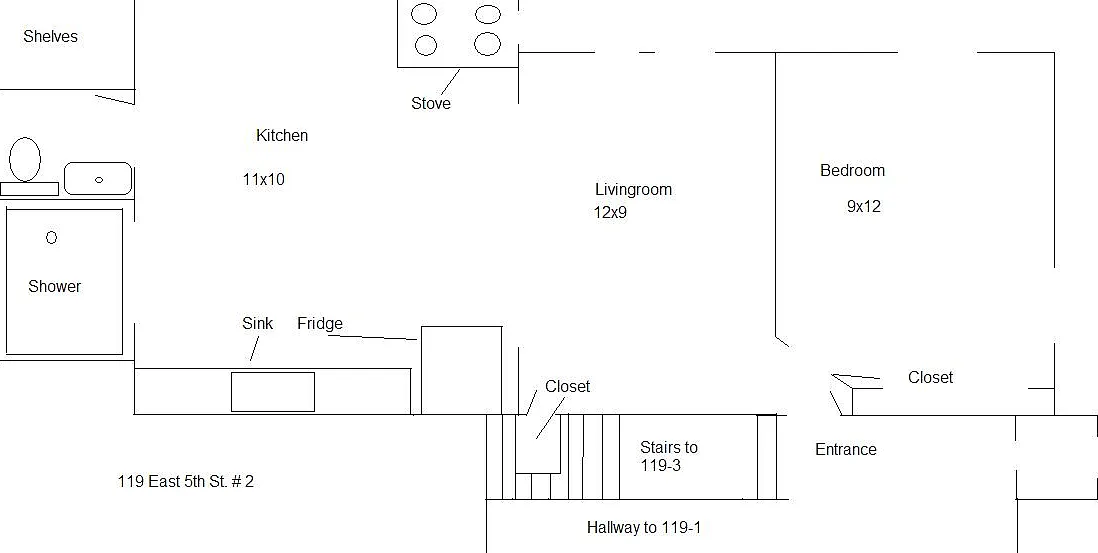 1 bed, 1241 sqft, $600 — Photo 2