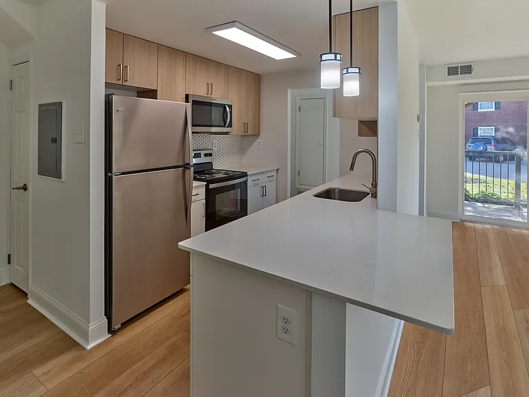 Kitchen with generous counter space