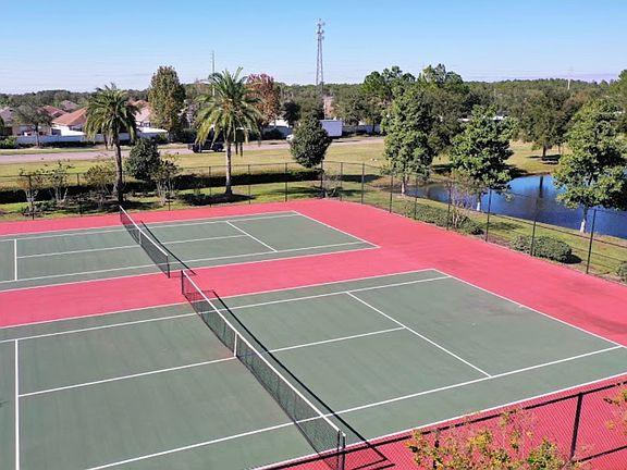 Tennis courts.
