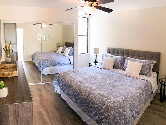 Master bedroom with king bed.