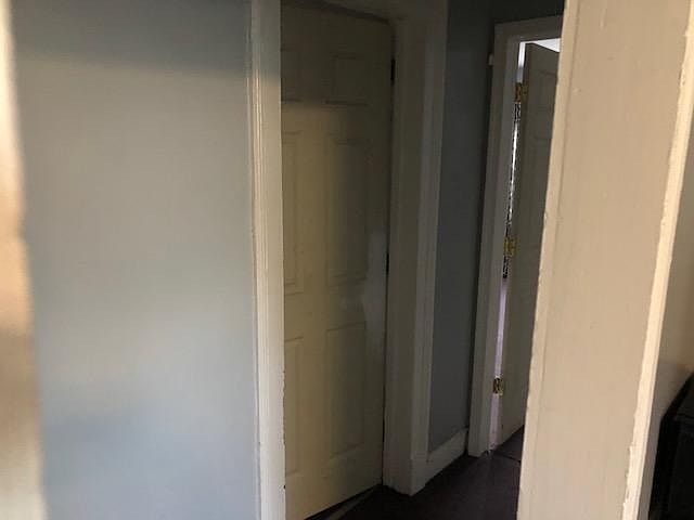 hallway view from the kitchen