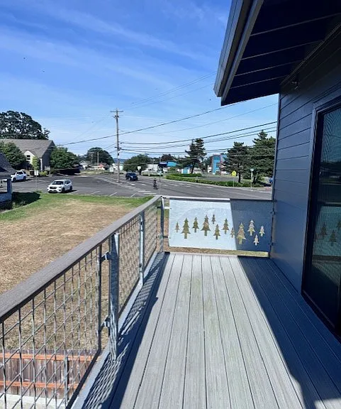 looking right from your balcony