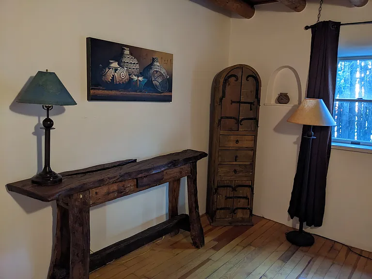 Guest bedroom with original Native American painting