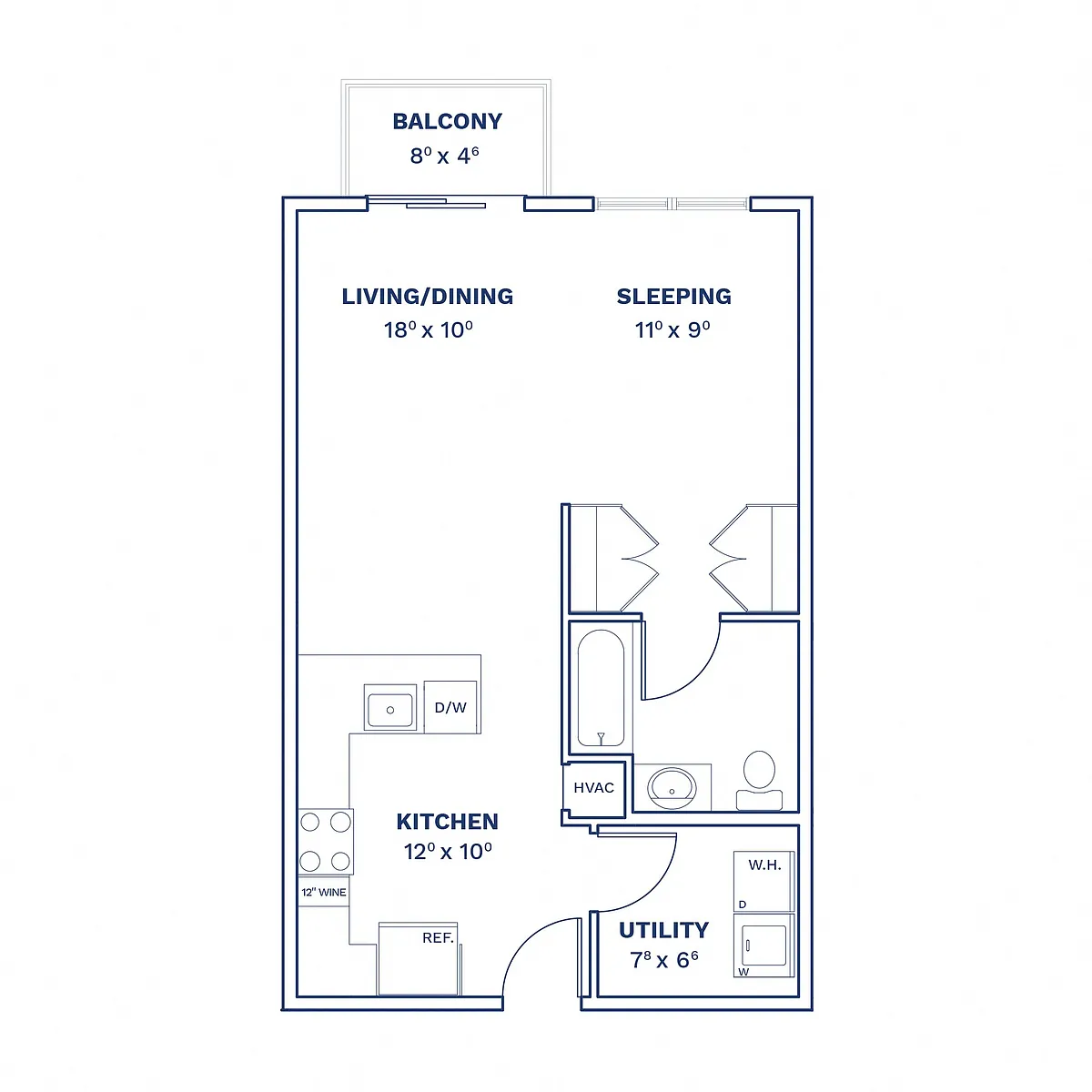 Floor plan Studio-S6