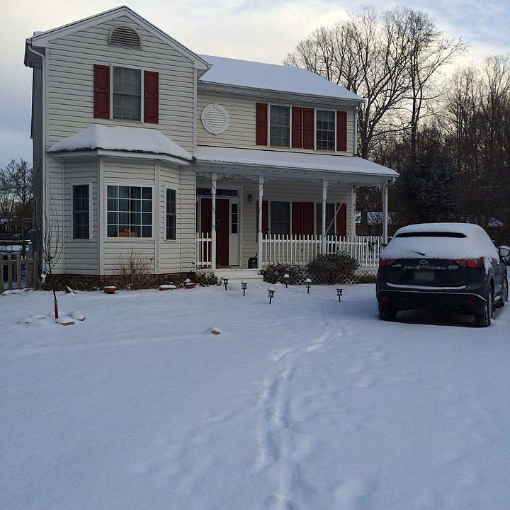 Front of House in Snow