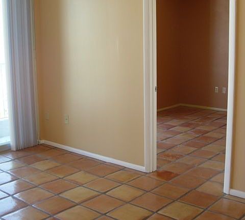 View from living area into bedroom.