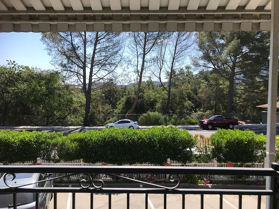 View from windows of mountains and Vasona Park