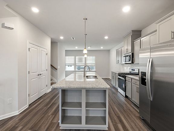 Broxton 128 - Kitchen -Convenient Open Shelves on Island - Store Cookbooks or Show Off your favorit