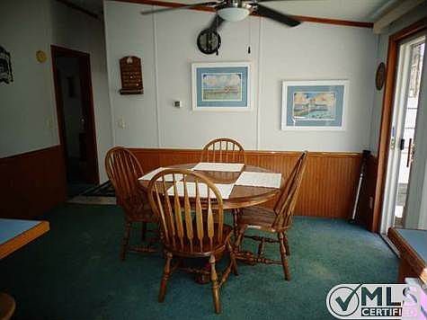 Separate dining with patio doors