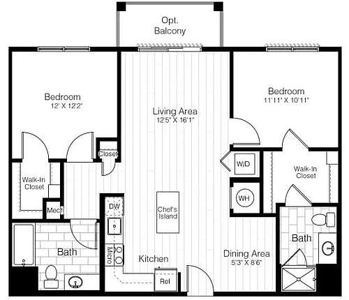 Floor plan B1/B1.H